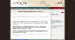 Desktop Screenshot of pivotallawgroup.com
